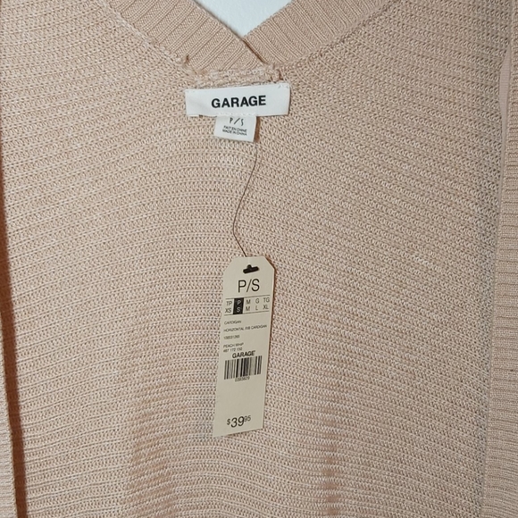 NWT Garage blush pink knit cardigan with pockets - Picture 2 of 4